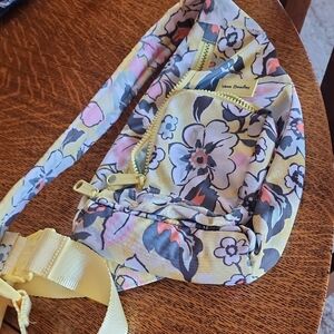 Vera Bradley Yellow and Pink Floral Sling Bag